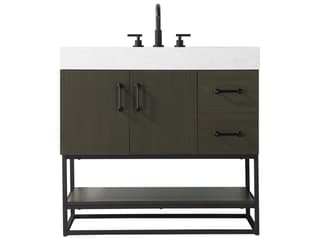 Elegant Lighting Caroline Mocha Brown Vanity