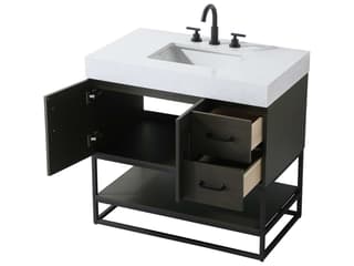 Elegant Lighting Caroline Mocha Brown Vanity