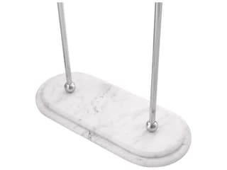 Eichholtz Lowell S Pol Ss White Marble Towel Rack