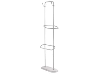 Eichholtz Lowell L Pol Ss White Marble Towel Rack