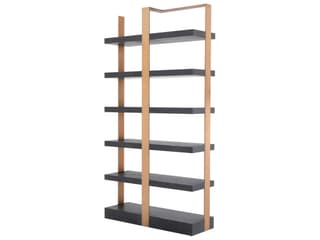 Eichholtz Geo Charcoal Grey Crown Oak Ven Br Brass Cabinet