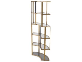 Eichholtz Clio Corner Brushed Brass Cabinet