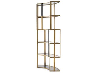 Eichholtz Clio Corner Brushed Brass Cabinet