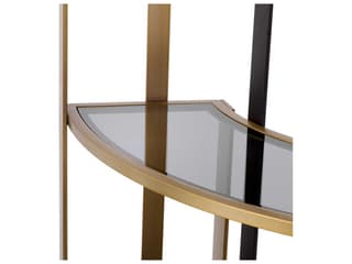 Eichholtz Clio Corner Brushed Brass Cabinet