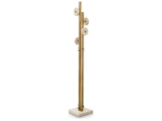 Eichholtz Amadora Vintage Brass Travertine Coatrack