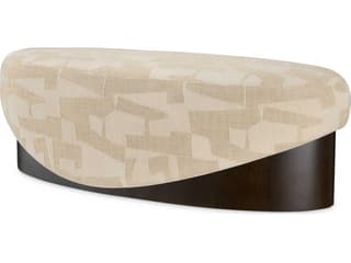 Raymond Brooklyn Sand Oak Veneer Beige Upholstered Accent Bench