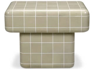 Eichholtz Outdoor Light Grey Glaze End Table