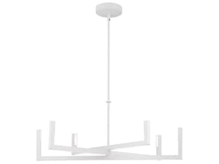Elan Priam 6-Light White Linear Chandelier
