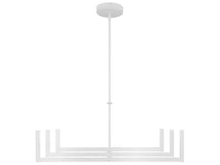 Elan Priam 6-Light White Linear Chandelier
