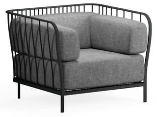 Cannole Steel Cushion Outdoor Lounge Chair
