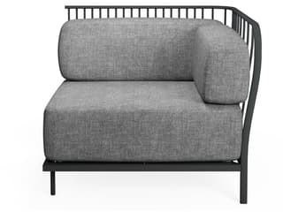 Cannole Steel Cushion Right Arm Patio Lounge Chair