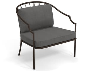 Como Steel Cushion Patio Lounge Chair