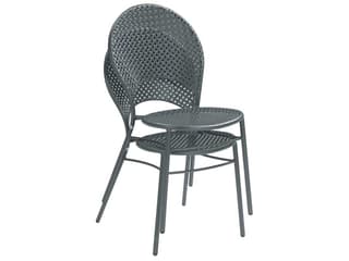 EMU Sole Steel Iron Stacking Patio Dining Side Chair