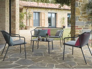 EMU Darwin Steel Metal Outdoor Patio Lounge Set