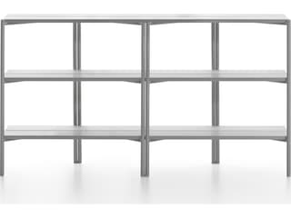 Emeco Outdoor Run By Sam Hecht And Kim Colin Aluminum Clear Anodized Console Table