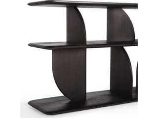 Ethnicraft Geometric Teak Dark Brown Sofa Console
