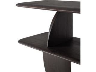Ethnicraft Geometric Teak Dark Brown Sofa Console