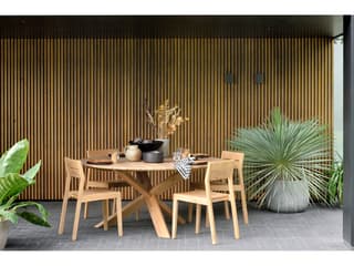 Ethnicraft Outdoor Circle Teak Dining Table