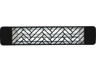 Eurofase Heating 1500 Watt Plug-In Electric Infrared Single Element Outdoor Patio Heater Decor Plate Chevron 120V