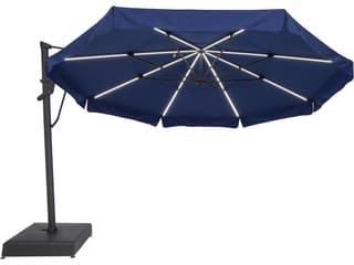 Treasure Garden Special Order Sunbrella Cantilever 13 Foot AKZPLX Plus Starlux Octagon Crank Lift Tilt and Lock Patio Umbrella