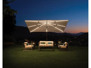 Treasure Garden Cantilever Starlux AKZ Plus Aluminum 10' x 13' Rectangular Crank Umbrella