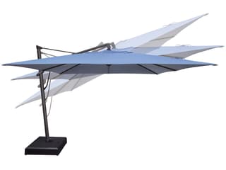 Treasure Garden NonStock Cantilever AKZPSQ11 Aluminum 11.5 Foot Square Crank Lift Tilt and Lock Patio Umbrella