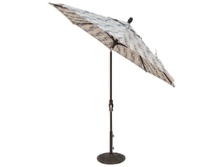 Treasure Garden Market Aluminum 9 Foot Octagon Collar Tilt Crank Lift Outdoor Umbrella