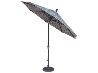 Treasure Garden Market Aluminum 9 Foot Octagon Collar Tilt Crank Lift Outdoor Umbrella