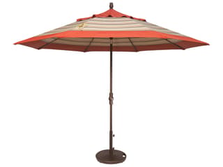 Treasure Garden Quick Ship Market Aluminum 11 Foot Octagon Collar Tilt Crank Lift Patio Umbrella