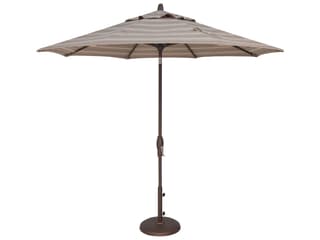 Treasure Garden Market Aluminum 9 Foot Octagon Auto Tilt Crank Lift Outdoor Umbrella