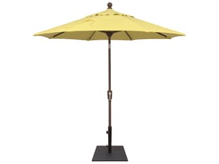 Treasure Garden Market Aluminum 7.5 Foot Octagon Push Button Tilt Crank Lift Outdoor Patio Umbrella