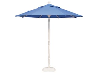 Treasure Garden Market Aluminum 7.5 Foot Octagon Push Button Tilt Crank Lift Outdoor Patio Umbrella