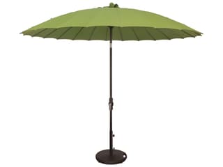 Treasure Garden Special Order Sunbrella 10 Foot Shanghai Aluminum Round Collar Tilt Crank Lift Patio Umbrella