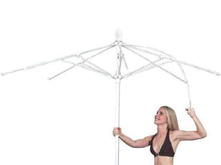 Fiberbuilt Market Pulley 11 Foot Octagon Aluminum Outdoor Umbrella