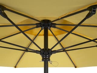 best auto tilt patio umbrella Sunshine Valley 10-ft Aluminum Gray Auto-tilt Market Patio Umbrella Polyester one_size