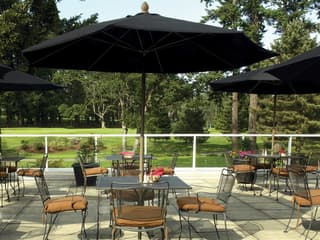 Fiberbuilt Market Pulley 11 Foot Octagon Aluminum Outdoor Umbrella