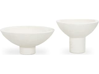 Four Hands Outdoor Constantine Plaster Molded Concrete Planter Set of 2