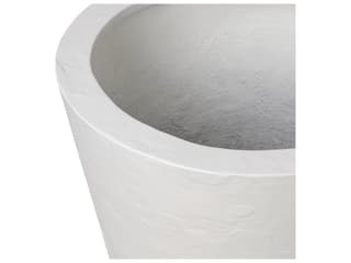 Four Hands Outdoor Thayer Suvi Planter  Textured White Concrete