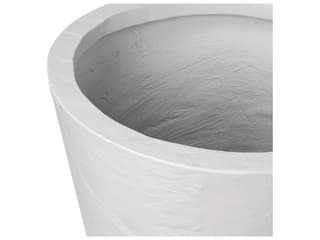 Four Hands Outdoor Thayer Suvi Planter  Textured White Concrete