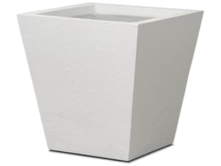 Four Hands Outdoor Koto Planter Medium Textured White Concrete