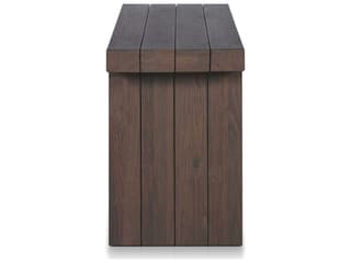 Luxecor Globetrotter Outdoor Encino Stained Heritage Brown Teak Rectangular Console Table
