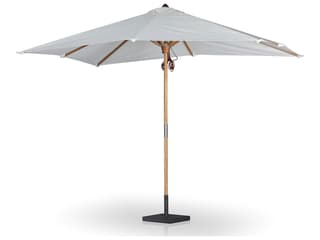 Four Hands Outdoor Garwood Baska Arashi Salt Fine Sanded Teak Umbrella