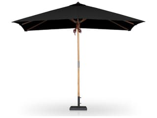 Garwood Baska Arashi Black Fine Sanded Teak Umbrella