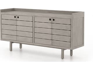 Four Hands Outdoor Solano Weathered Grey Teak Rectangular Sideboard