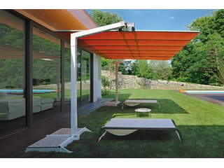 FIM Flexy Aluminum 8 x 14 Foot Rectangular Offset Outdoor Umbrella