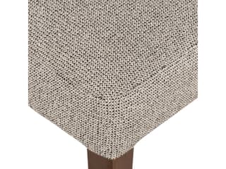 Four Hands Berman Ferris Leather Parrawood Gray Upholstered Side Dining Chair