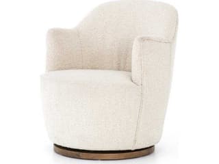 Four Hands Westgate Aurora Swivel Cream Fabric Accent Chair