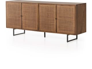 Carmel Sideboard in Brown Wash with Cane Doors