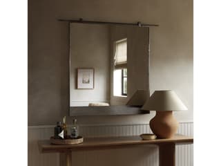 Four Hands Hutton Chico Antiqued Iron Rectangular Small Mirror