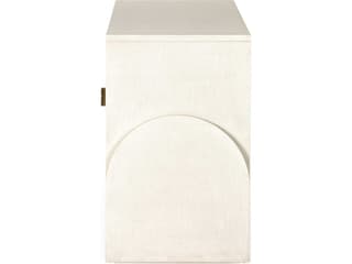 Four Hands Callahan Cressida 72" Ivory Painted Linen Light Antique Brass Sideboard